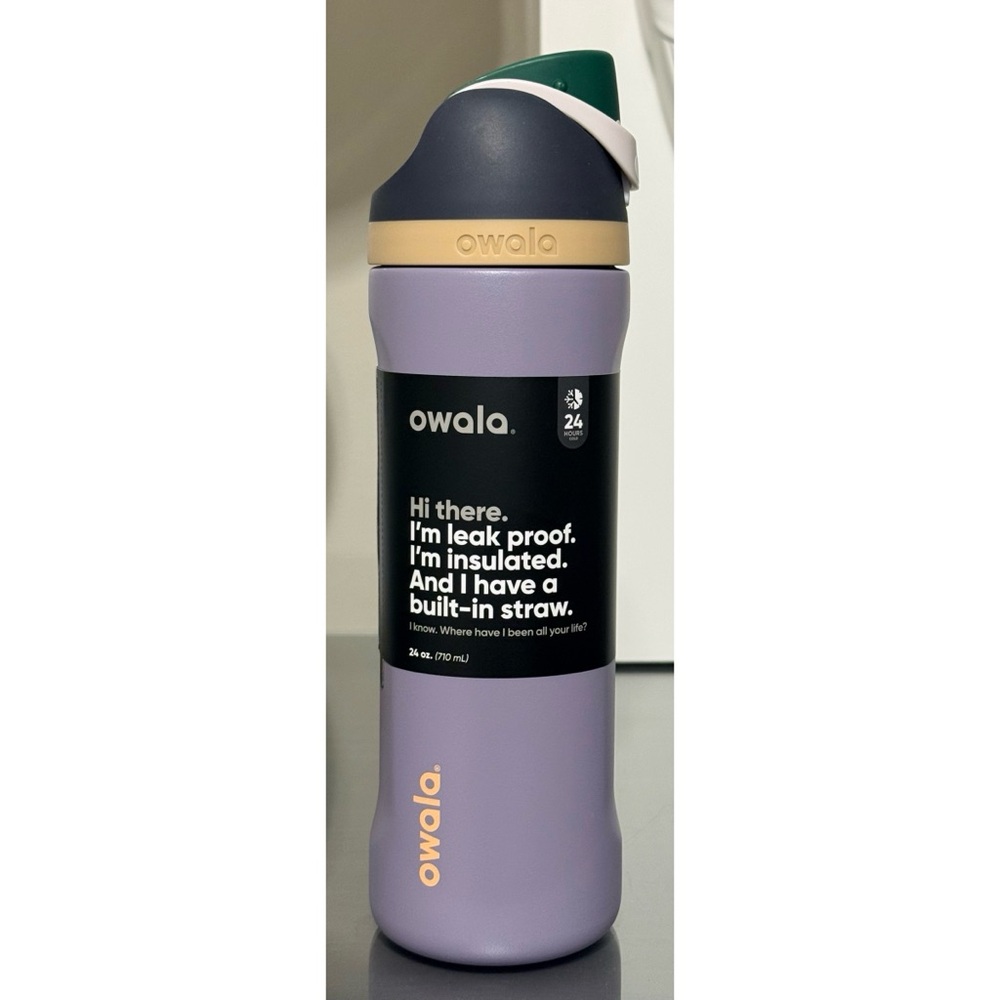 Owala FreeSip 24oz Stainless‎ Steel Water Bottle, DUE NORTH